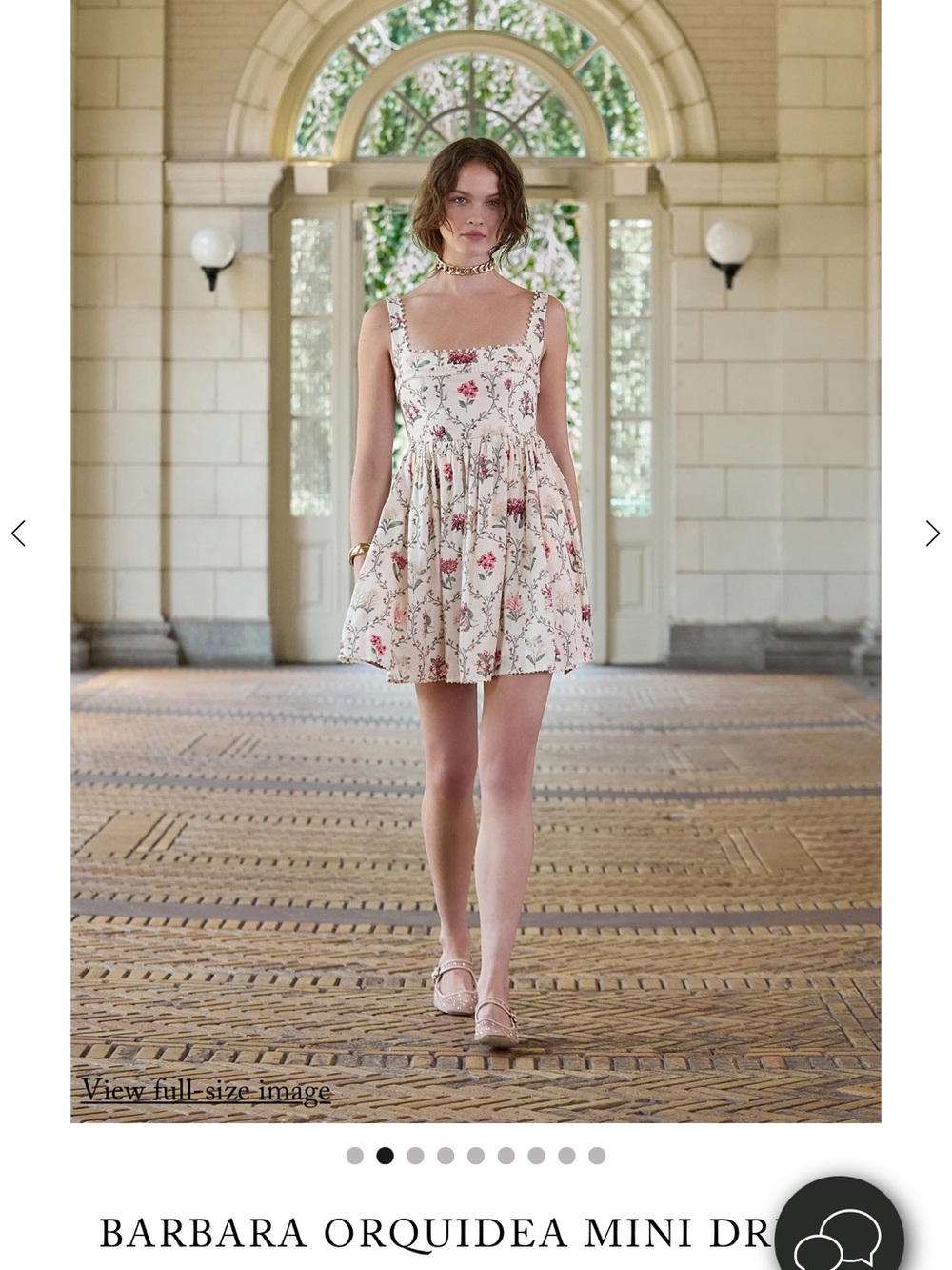 BARBARA ORQUIDEA MINI DRESS
 in Cream Floral